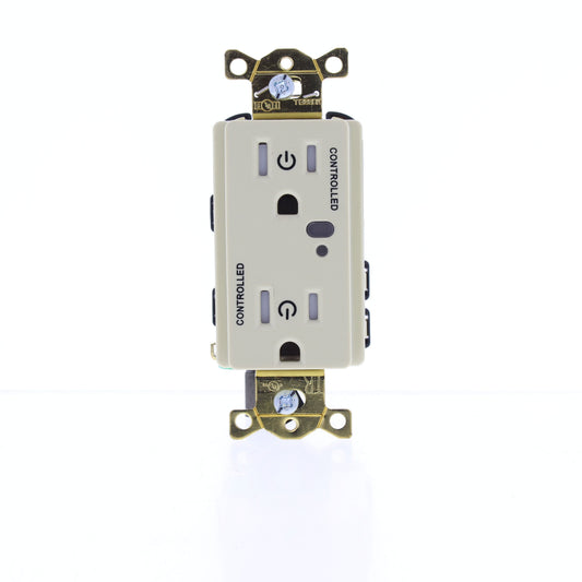 Hubbell Ivory Industrial TR 2/2 Controlled Switched Receptacle 15A HBL5262LC2I
