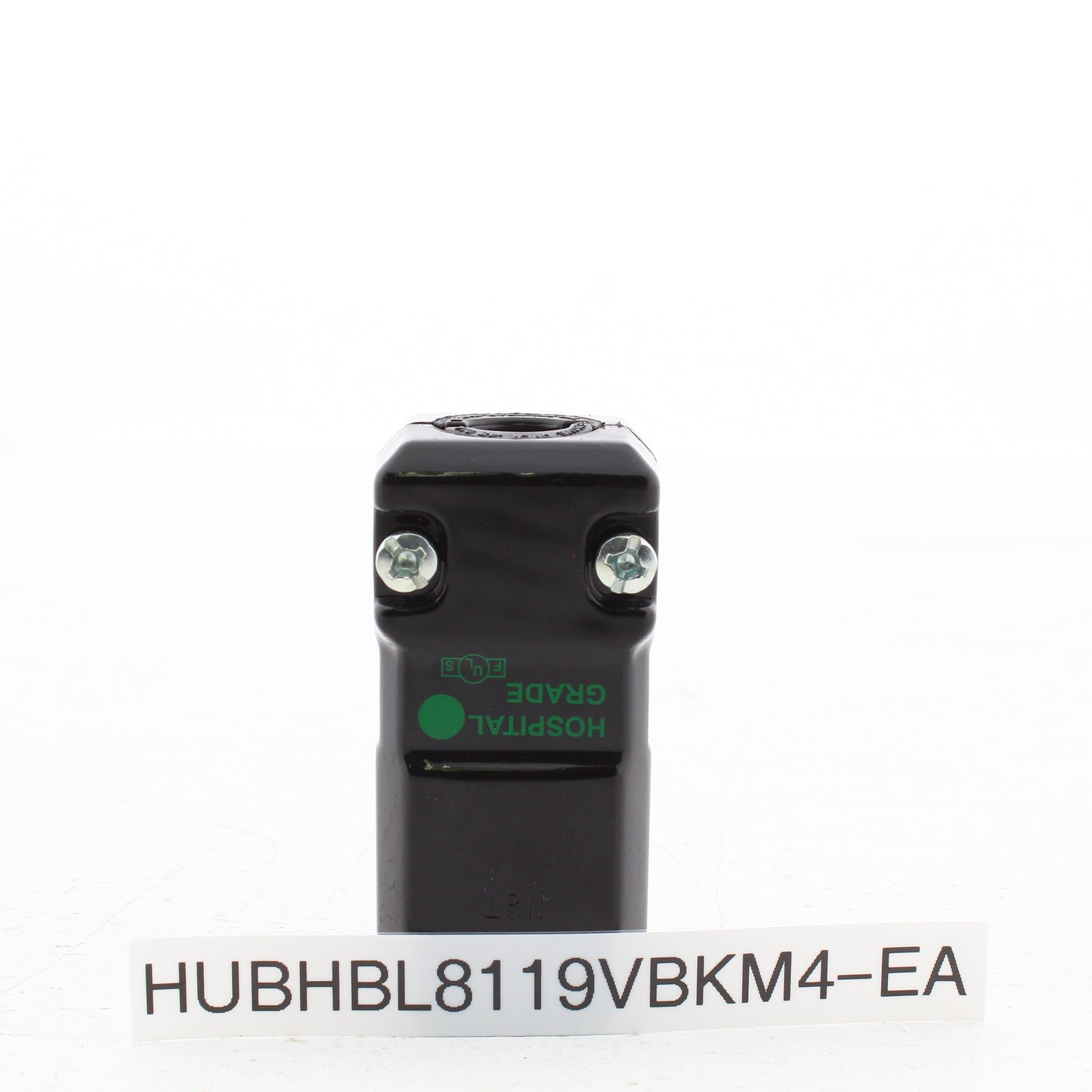 Hubbell HBL8119VBK Black Hospital Grade 15A 125V Connector MACTech LED Valise