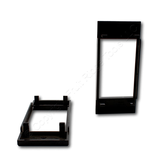 Hubbell HBLIMFBK Black 1-Gang iStation Wallplate Snap-In Infini Faceplate 2-pack
