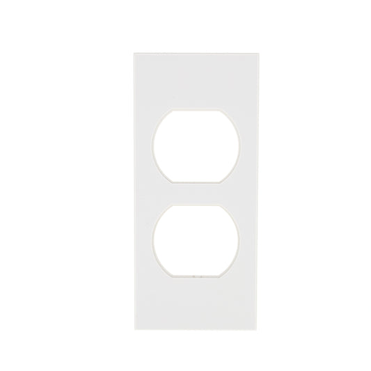 Hubbell HBLST302I Ivory 1-Gang Duplex PVC Rigid Custom Wallplate Cover 25-pack