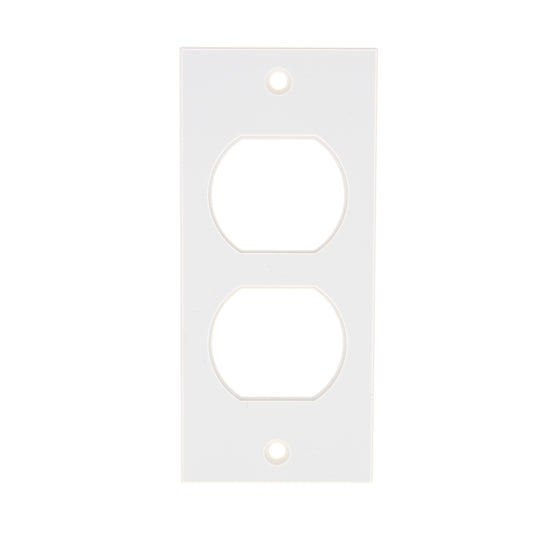 Hubbell HBLST302SI Ivory 1-Gang Duplex PVC Rigid Custom Wallplate Cover 25-pack