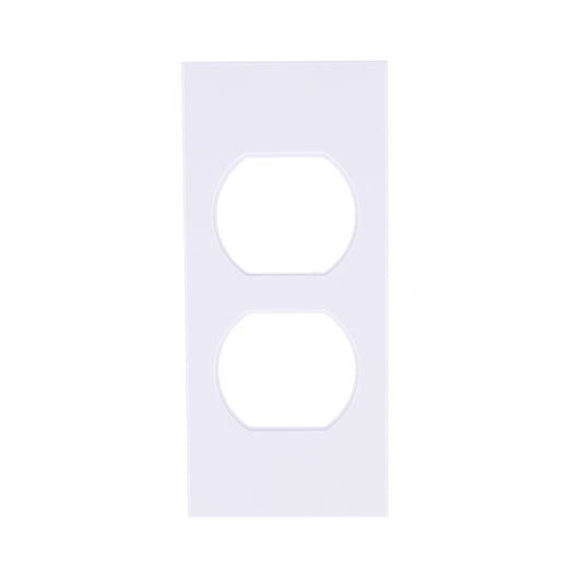 Hubbell HBLST302WA White 1-Gang Duplex PVC Rigid Custom Wallplate Cover 25-pack