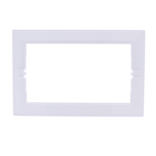 Hubbell HBLTRIM4WWA White 4-Gang Plastic Standard Wallplate Box Trim 6.75 x 5.26