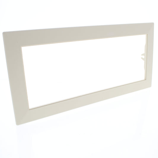 Hubbell HBLTRIM6WI Ivory 6-Gang Plastic Wallplate Cover Flange for HBL Wall Box