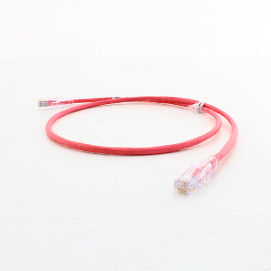 Hubbell Crossover Patch Cord Cat 5e Pink 3 Ft Ethernet Network Cable HC5EPK03C04