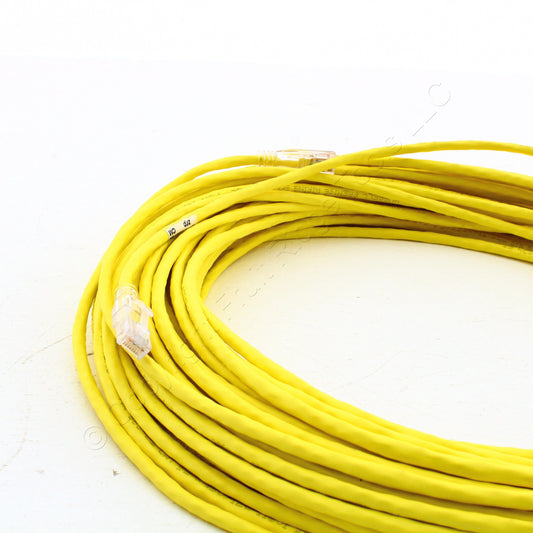 Hubbell Patch Cord Cat 5e Yellow 95 Ft LAN Ethernet Network Cable HC5EY95