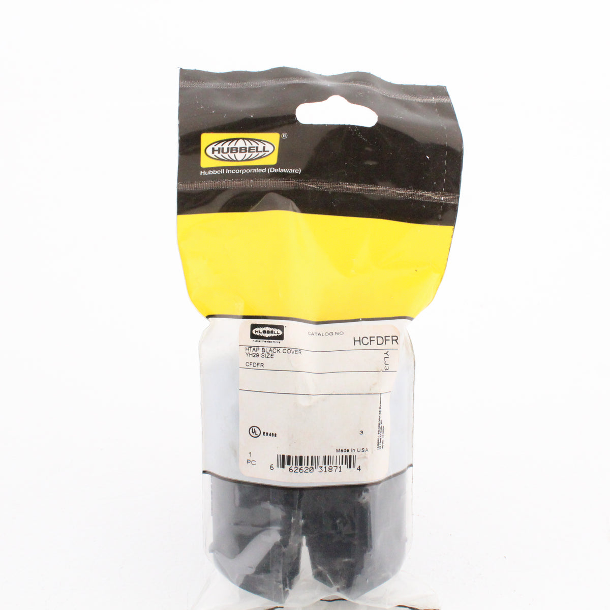 Hubbell Black H-Tap Cover Fits HYH292C HYH2929 Compression Crimpit H-Tap HCFDFR