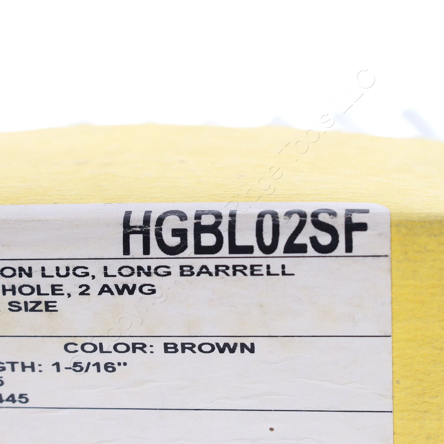 Hubbell Bonding Grounding Compression Lug 45° 2AWG 1/4" Hole Brown #10 HGBL02SF