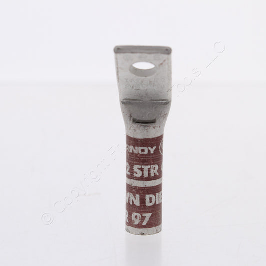 Hubbell Bonding Grounding Compression Lug 45� 2AWG 1/4" Hole Brown #10 HGBL02SF