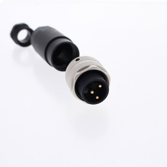 Hubbell Mini-Quick Disconnect Plug 3-Pole Field Attachable .39-.47" HPM03F13