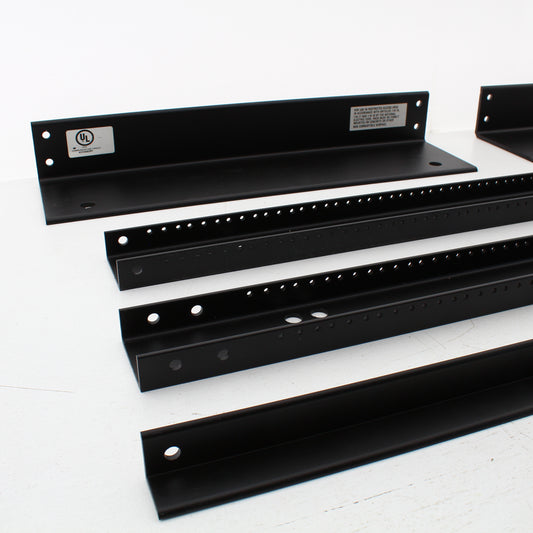 Hubbell Server Equipment Relay Rack Black Aluminum 48"x23" 24RU HPW48RR23