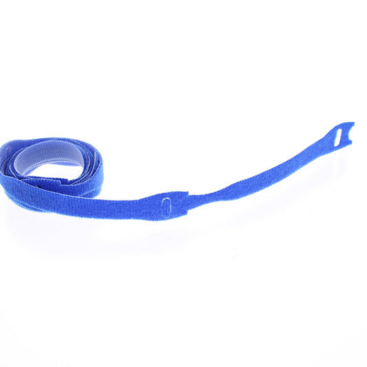 10 Hubbell Blue Hook & Loop One-Wrap Cable Ties 5" Cable Management HPWCVFBL5