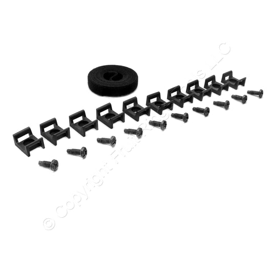 10PK Hubbell HVSCTR 8" Saddle Cable Ties Cord Management 12-24 Thread HVSCTR