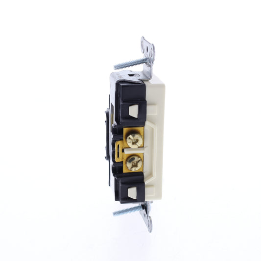 Hubbell Almond Isolated Ground Commercial Decorator Receptacle 20A BULK IG20DRAL