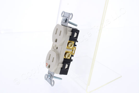 Hubbell Lt Almond Isolated Ground Spec Grade Receptacle Outlet 15A IG5252AL