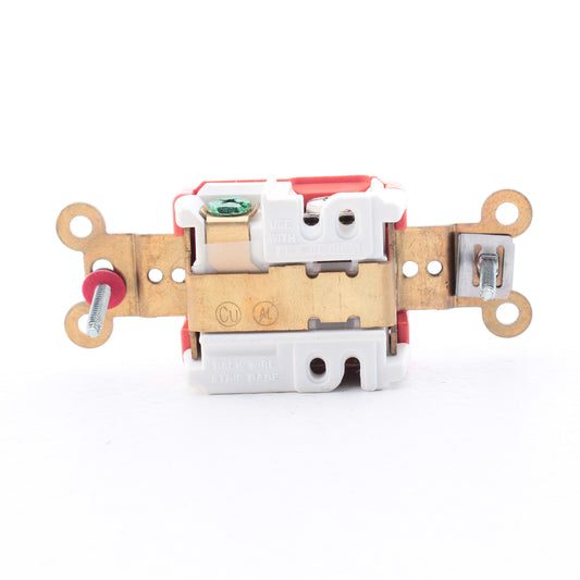 Hubbell IG5361 Orange 20A 125V 5-20R Isolated Ground Single Receptacle Outlet