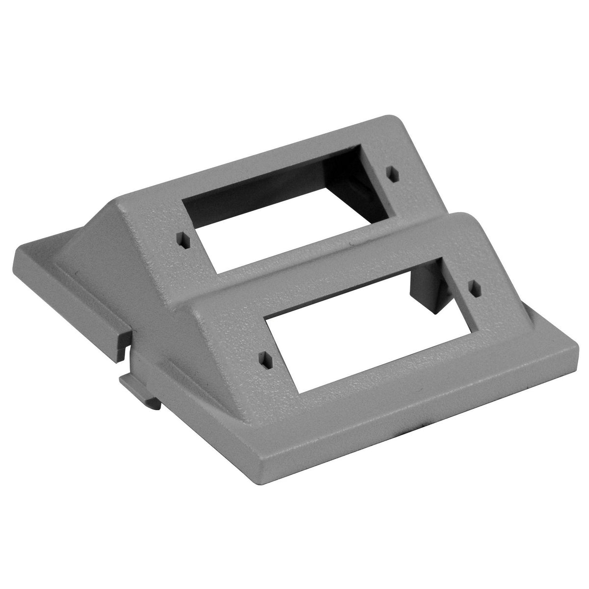 Hubbell IM2SCAGY Istation Module Angled 2Sc Duplex Unloaded 2U Gray