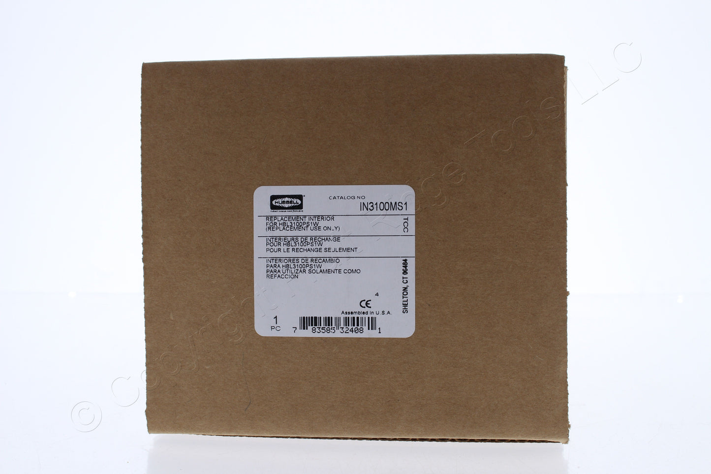 Hubbell IN3100MS1 Replacement Interior for HBL3100PS1W Pin & Sleeve Plug 100A