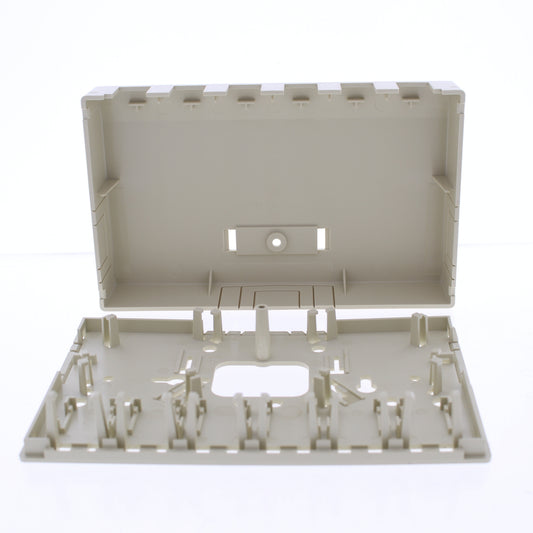 Hubbell Ivory 6-Port Data Voice Media Keystone Housing Surface Mount Box ISB6EI