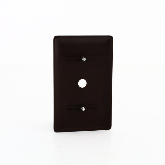 Hubbell NP12 Brown 1-Gang .406" Phone Cable Nylon Wallplate Cover Strap Mount
