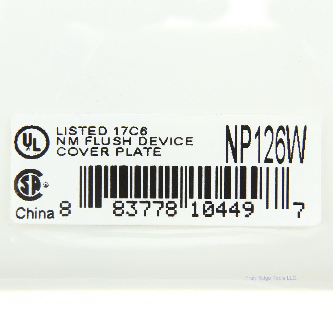 Hubbell NP126W White 2-Gang Nylon Standard Toggle Switch Decorator Wallplate