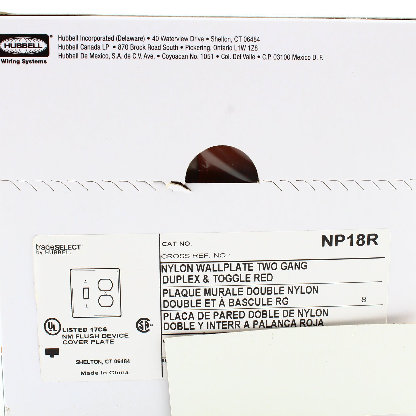 3 Hubbell Red 2-Gang Unbreakable Wallplates Switch Duplex Receptacle Cover NP18R
