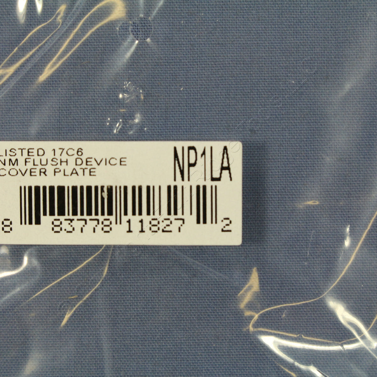 Hubbell NP1LA Light Almond 1-Gang Toggle Switch Unbreakable Standard Wallplate