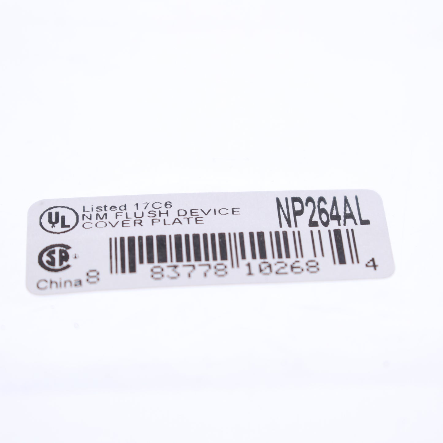 Hubbell NP264AL Almond 4-Gang Decorator GFI Unbreakable Standard Wallplate Cover