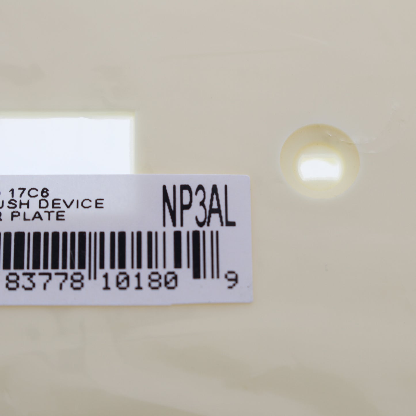 Hubbell NP3AL Almond 3-Gang Toggle Unbreakable Nylon Standard Wallplate Cover