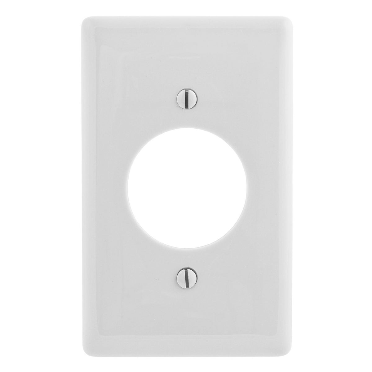 Hubbell White 1.60" Unbreakable LOCKING Receptacle Wallplate Outlet Cover NP720W