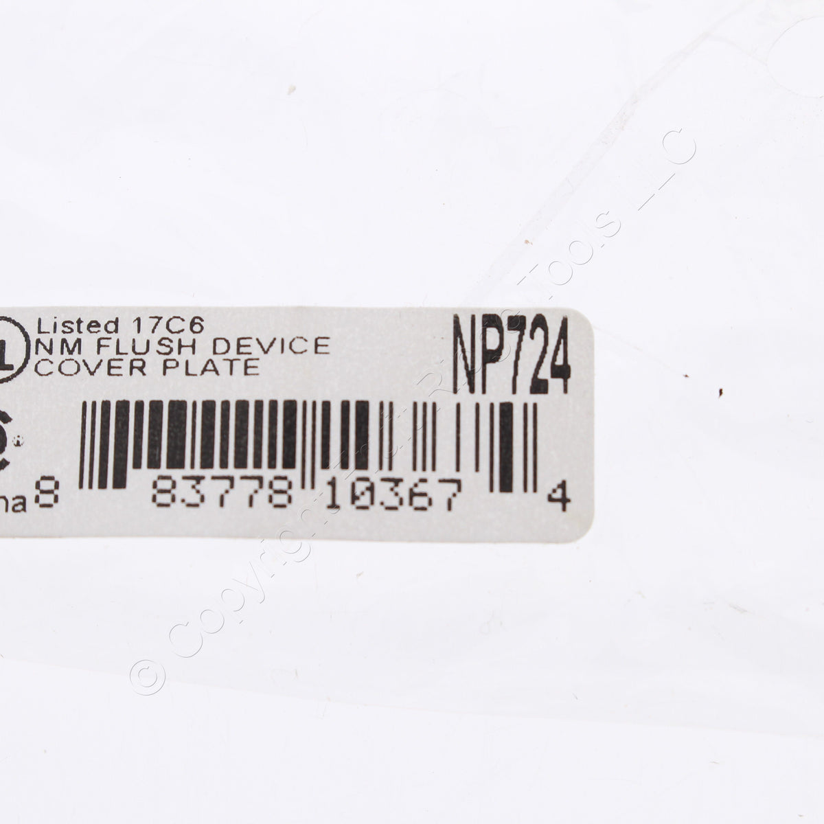 Hubbell NP724 Brown 1-Gang 2.15" Dia Outlet Unbreakable Nylon Wallplate Cover