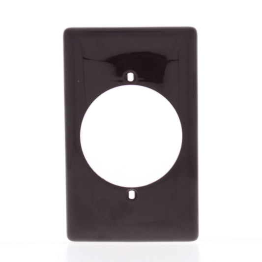 Hubbell NP724 Brown 1-Gang 2.15" Dia Outlet Unbreakable Nylon Wallplate Cover
