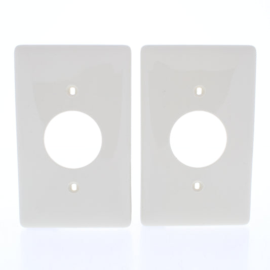 Hubbell NP7OW Office White 1-Gang 1.406" Outlet Unbreakable Wallplate Cover 2pc