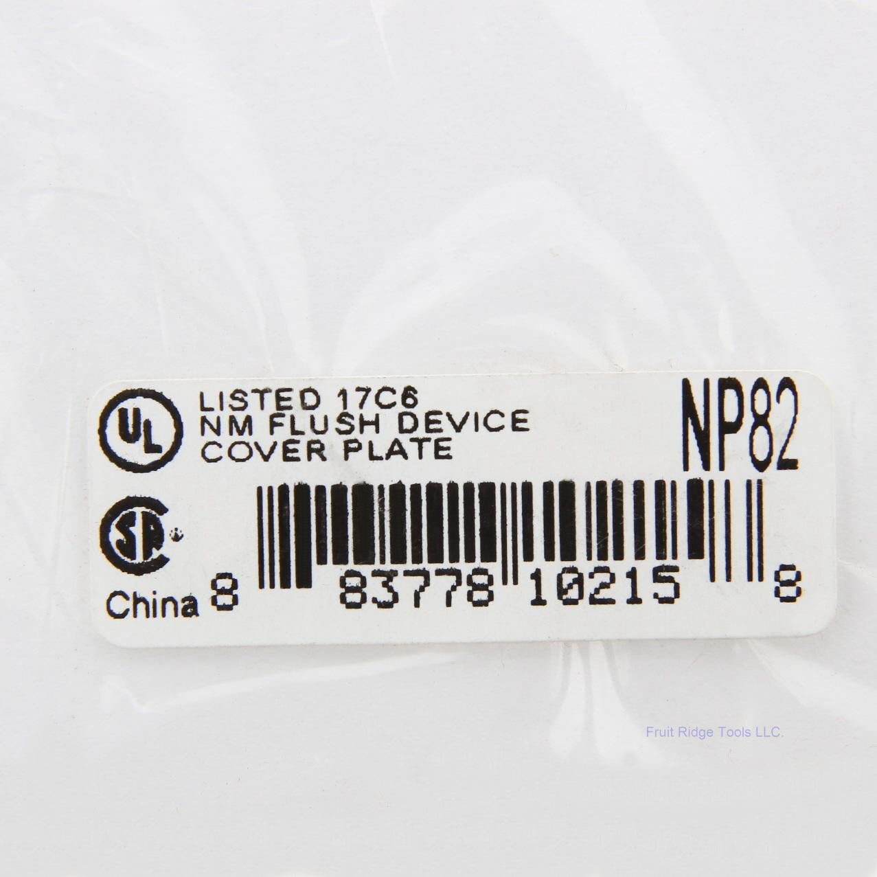 Hubbell NP82 Brown 2-Gang Duplex Outlet Unbreakable Nylon Standard Wallplate
