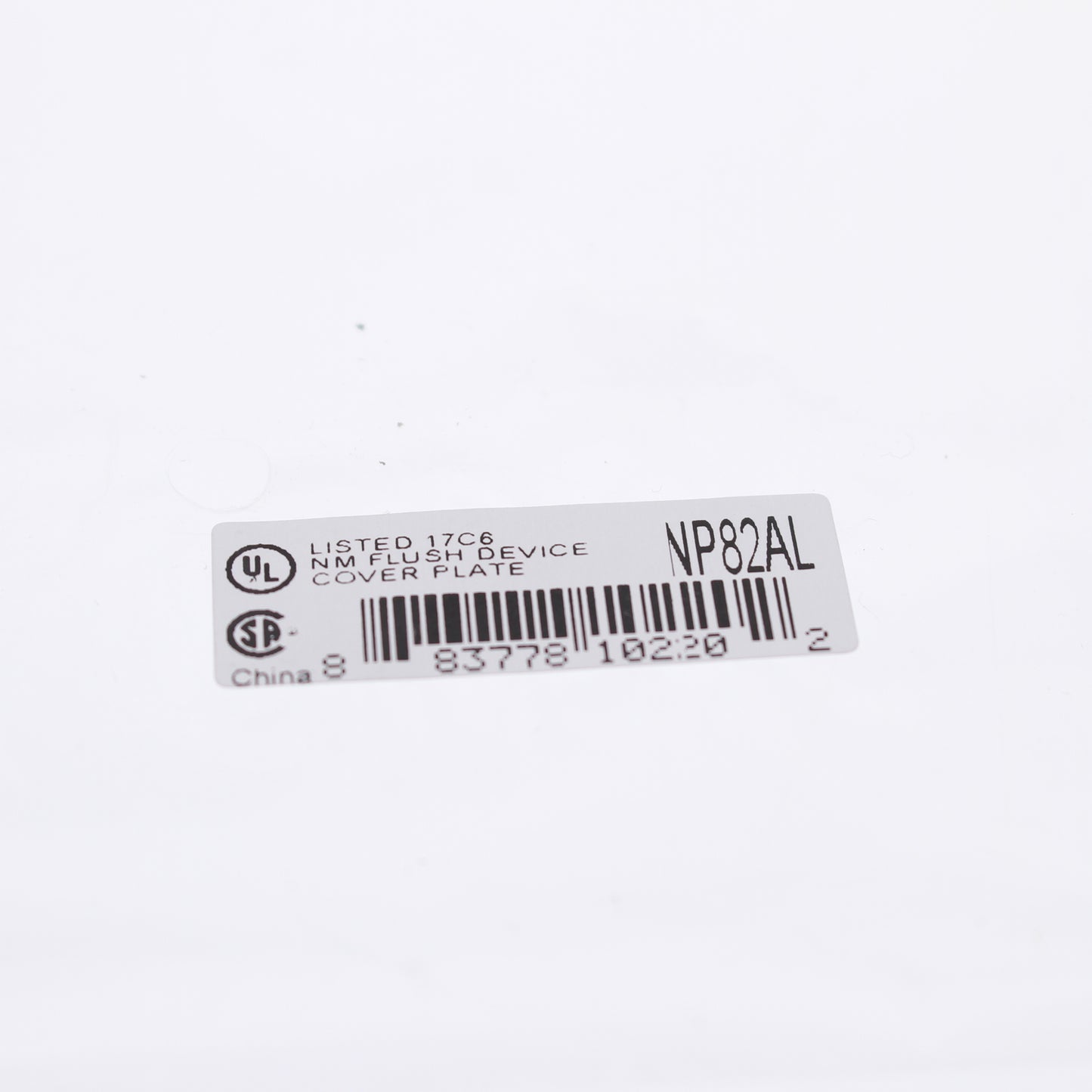 Hubbell NP82AL Almond 2-Gang Duplex Unbreakable Nylon Standard Wallplate Cover