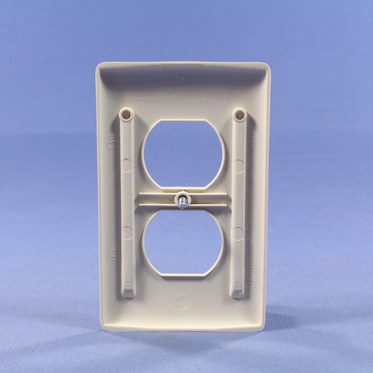 Hubbell NP8LA Light Almond 1-Gang Duplex Unbreakable Standard Wallplate Cover