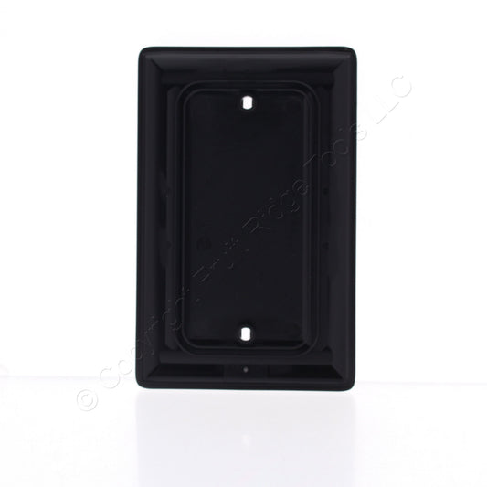 Hubbell NPJ13BK Black 1-Gang Blank Nylon Wallplate Mid-Size Cover Box Mount