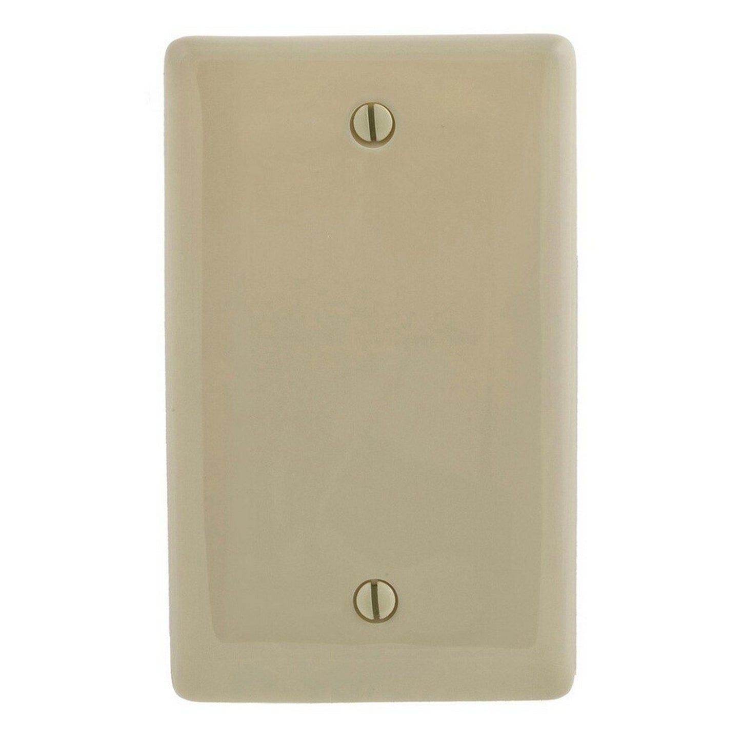 Hubbell NPJ13IZ Ivory 1-Gang Blank Unbreakable Midsize Wallplate Cover Box Mount