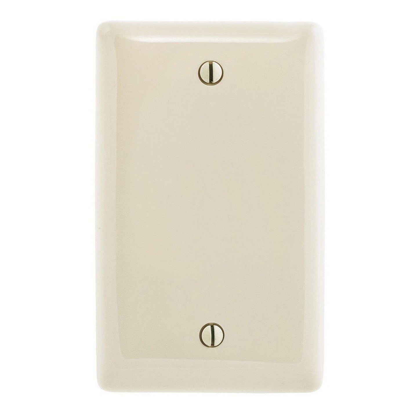 Hubbell NPJ13LAZ Light Almond 1-Gang Blank Mid-Size Nylon Wallplate Box Mount