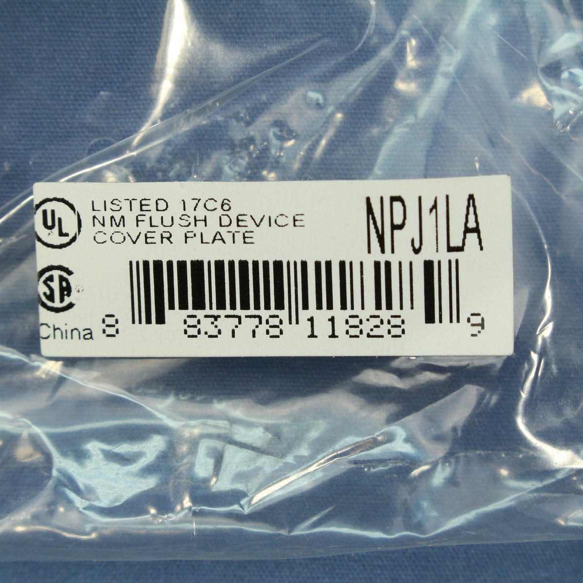 Hubbell NPJ1LA Light Almond 1-Gang Toggle Unbreakable Mid-Size Wallplate Cover