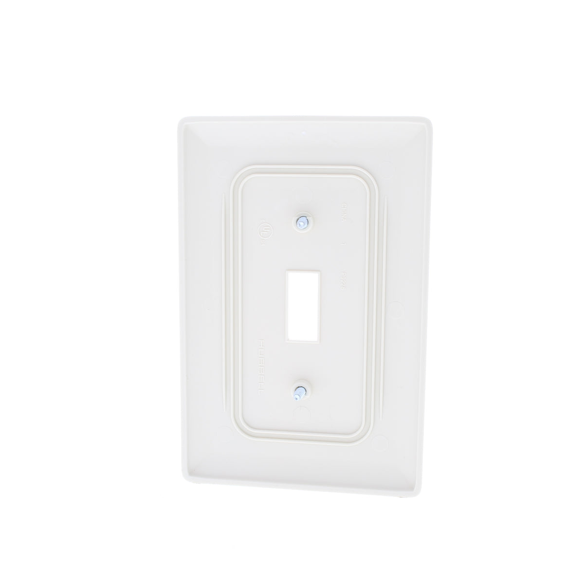 Hubbell NPJ1LA Lt Almond 1-Gang Toggle Unbreakable Mid-Size Wallplate Cover 2pcs