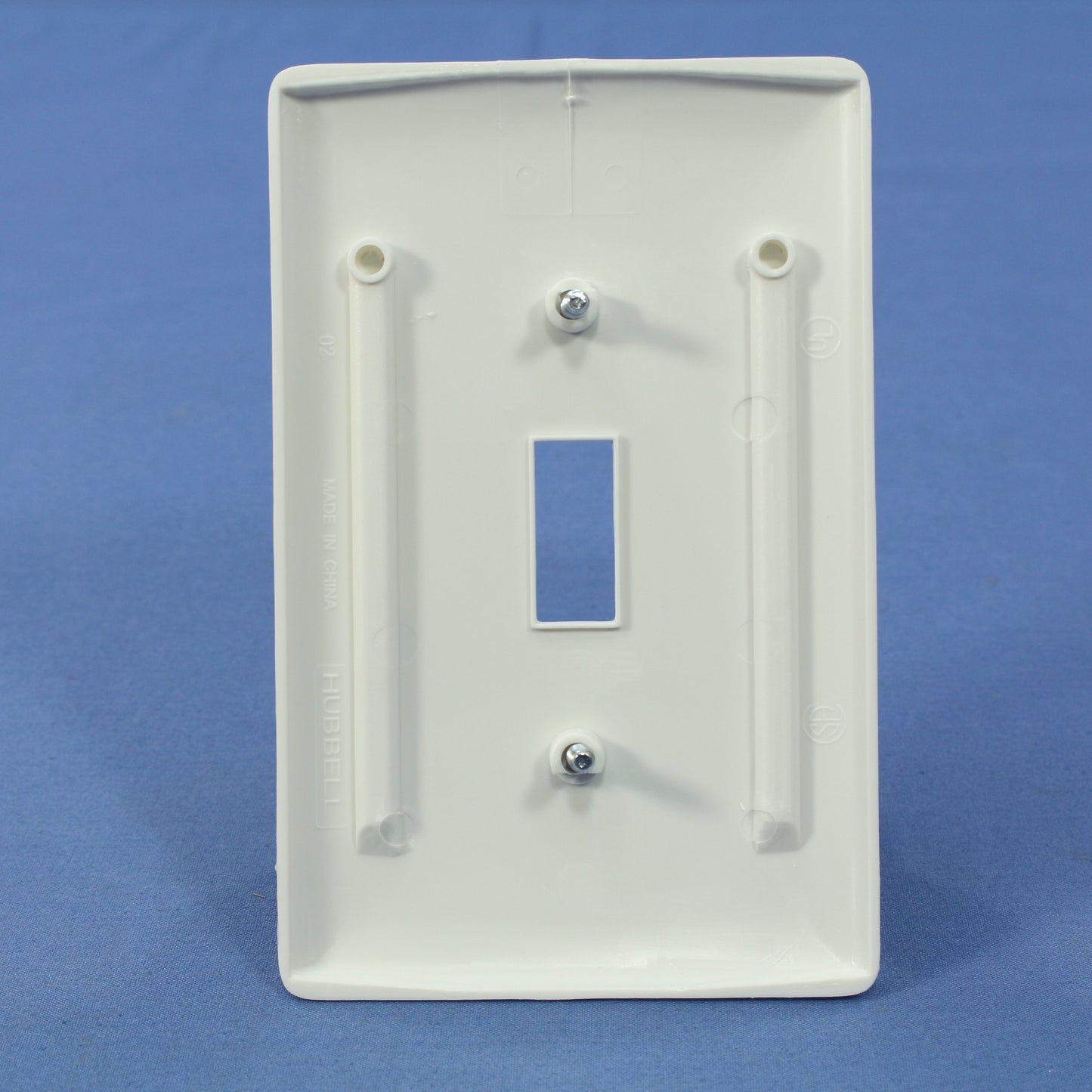 Hubbell NPJ1W White 1-Gang Toggle Switch Mid-Size Unbreakable Wallplates 25pcs