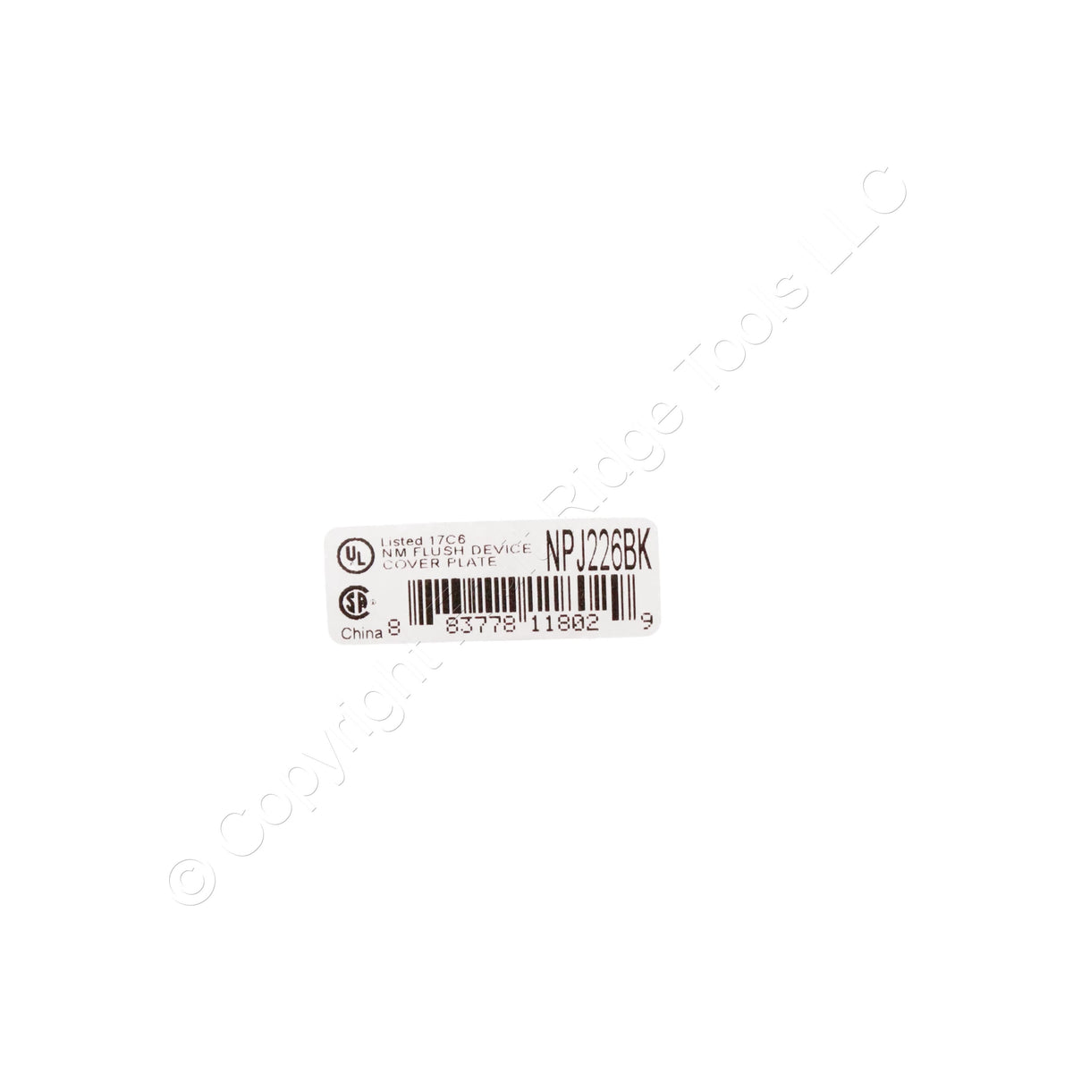 Hubbell NPJ226BK Black 3-Gang Toggle Decorator GFI Unbreakable Midsize Wallplate