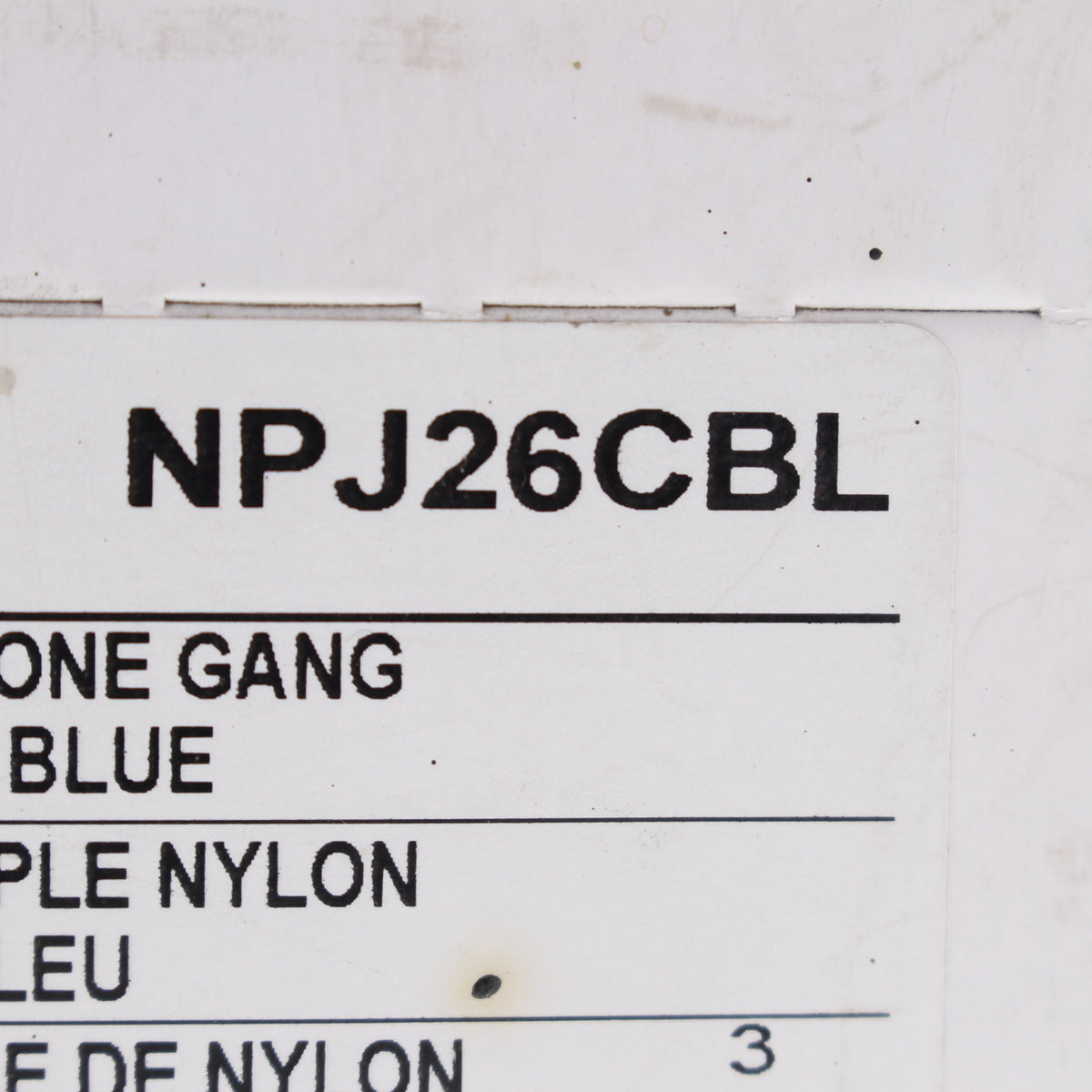 Hubbell NPJ26CBL Blue 1-Gang 1-Gang Unbreakable Mid-Size Wallplate Cover 25pcs