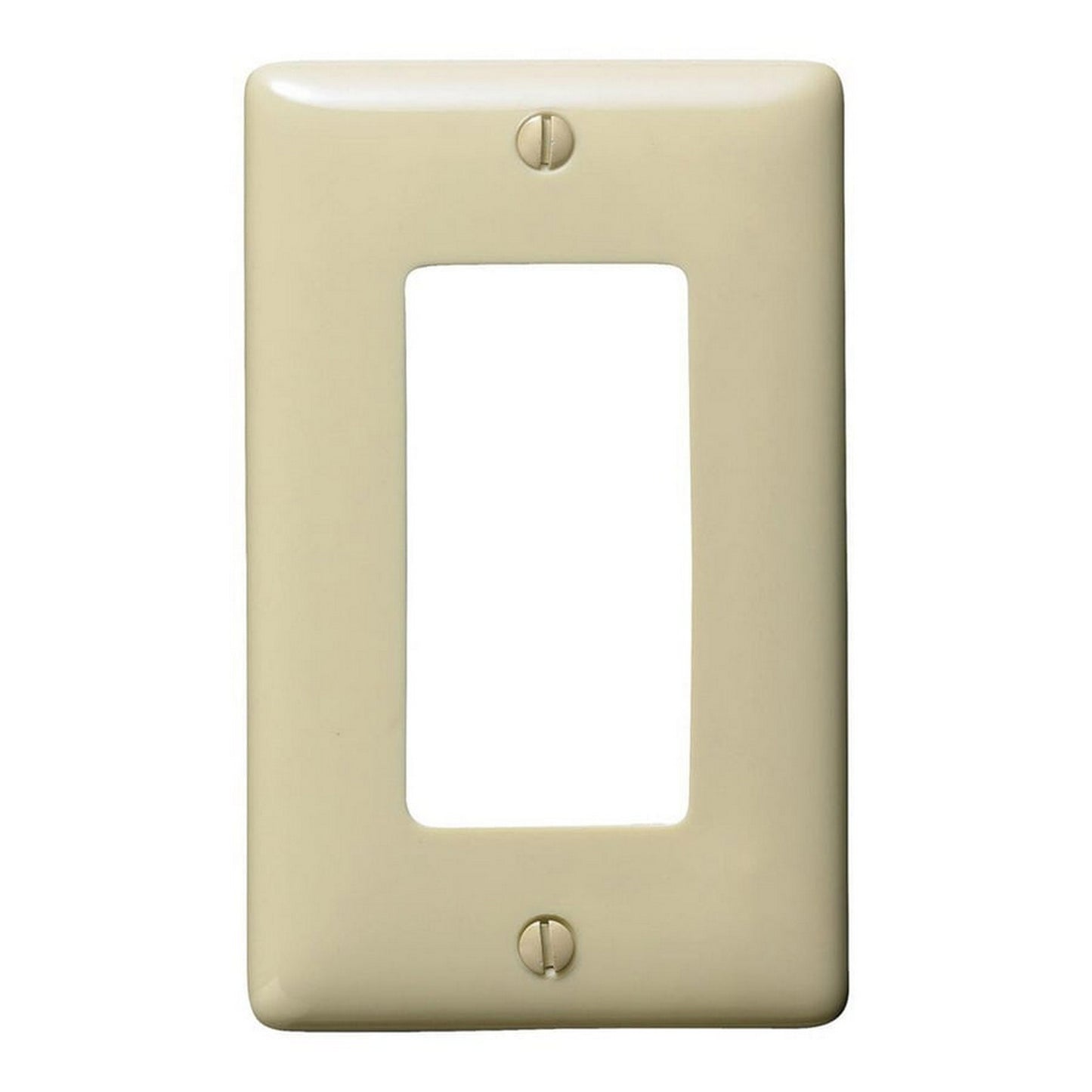 Hubbell NPJ26IZ Ivory 1-Gang 1-Gang Unbreakable Nylon Mid-Size Wallplate Cover