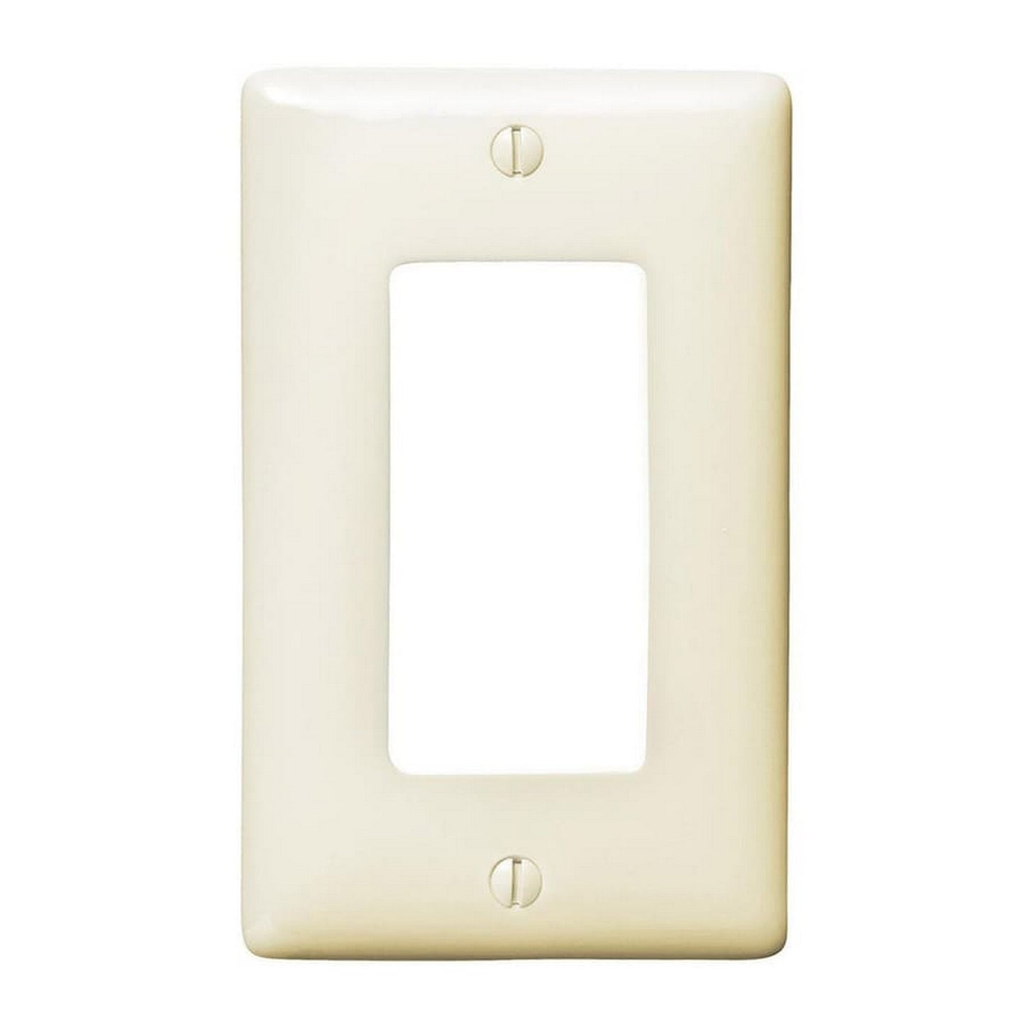 Hubbell NPJ26LAZ Light Almond 1-Gang 1-Gang Unbreakable Mid-Size Wallplate Cover