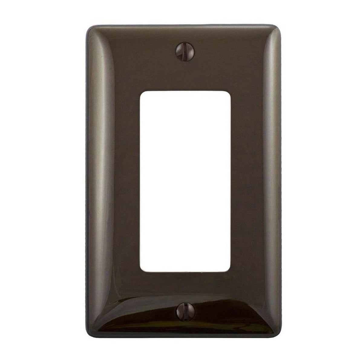 Hubbell NPJ26Z Brown 1-Gang 1-Gang Unbreakable Nylon Mid-Size Wallplate Cover