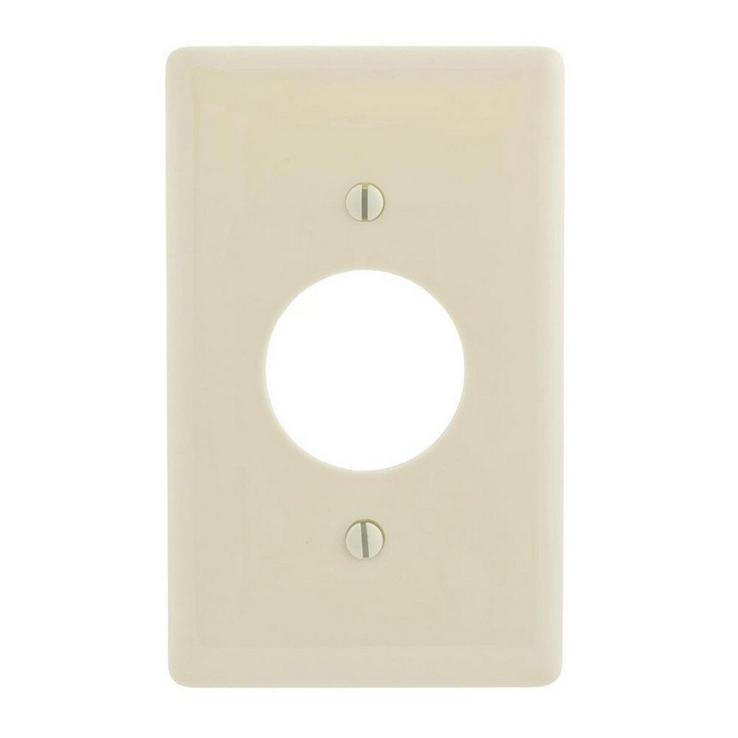 Hubbell NPJ7LAZ White 1-Gang 1.406" Outlet Unbreakable Mid-Size Wallplate Cover