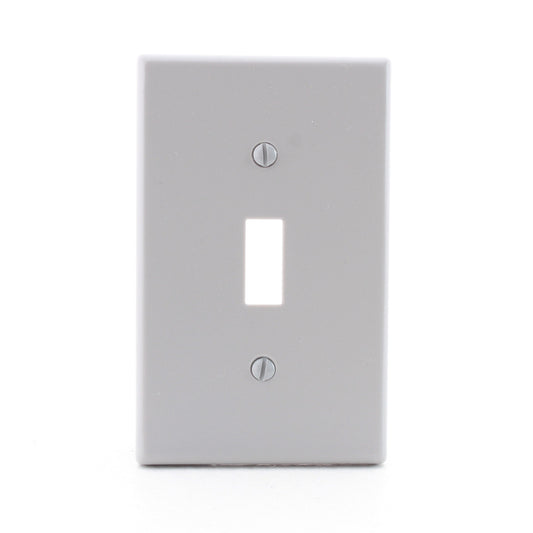 Hubbell P1GY Gray Unbreakable Nylon Toggle Switch Cover Wall Plate Switchplate