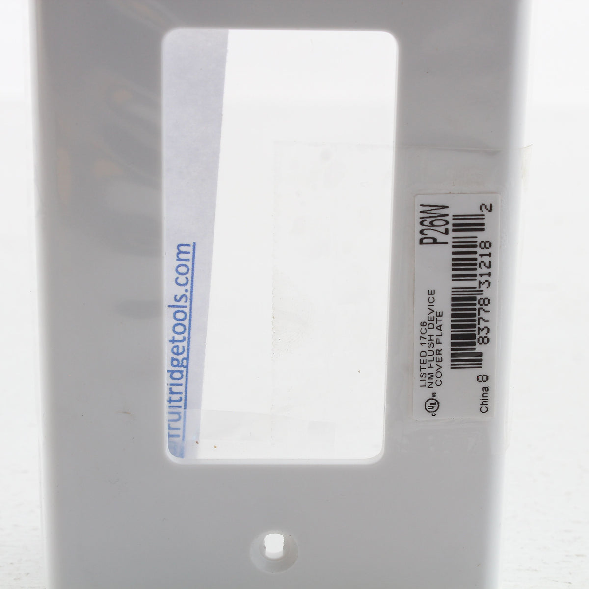 Hubbell P26W White 1-Gang Decorator Unbreakable Nylon Standard Wallplate Cover